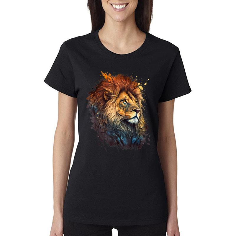 Funny Fierce Lion Animal Show Off Your Wild Side. Women T-Shirt