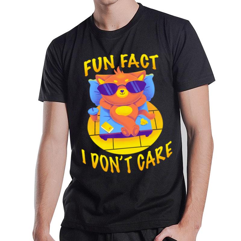 Cat Fun Fact I Don't Care T-Shirt