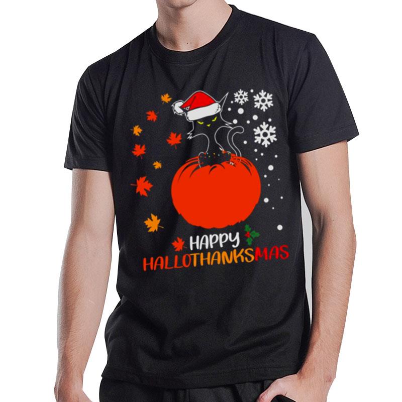 Cat Halloween'thanksgiving Christmas Holidays T-Shirt