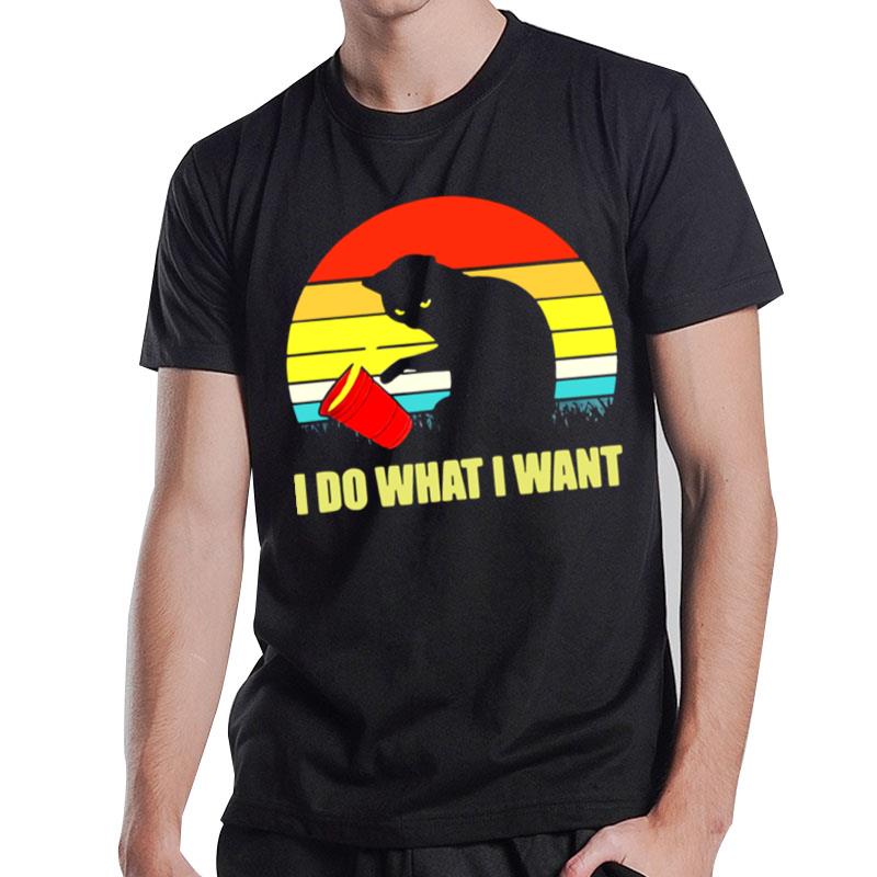 Cat I Do What I Want Sunse T-Shirt