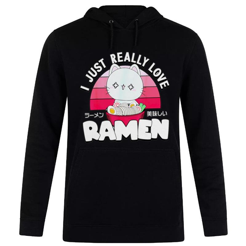 Cat I Just Really Love Ramen' Hoodie