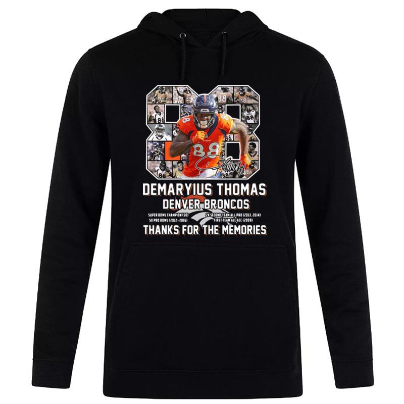 Demaryius Thomas Denver Broncos Thank You For The Memories Hoodie