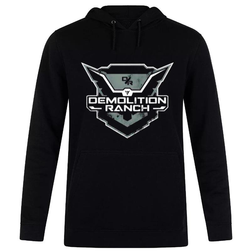 Demolition Ranch Monochrome Shield Logo Hoodie