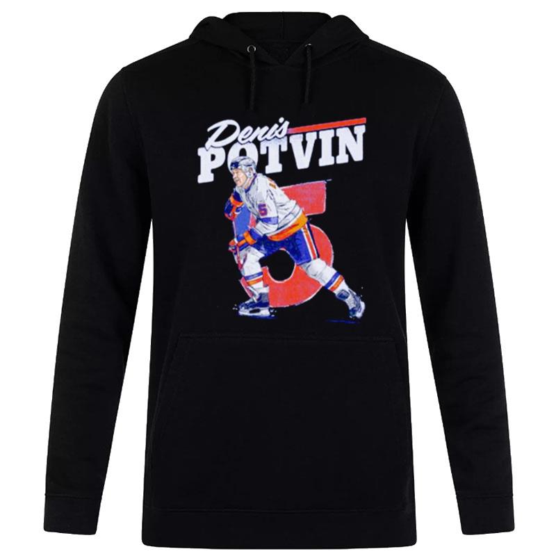 Denis Potvin New York Islanders No 5 Player Hoodie