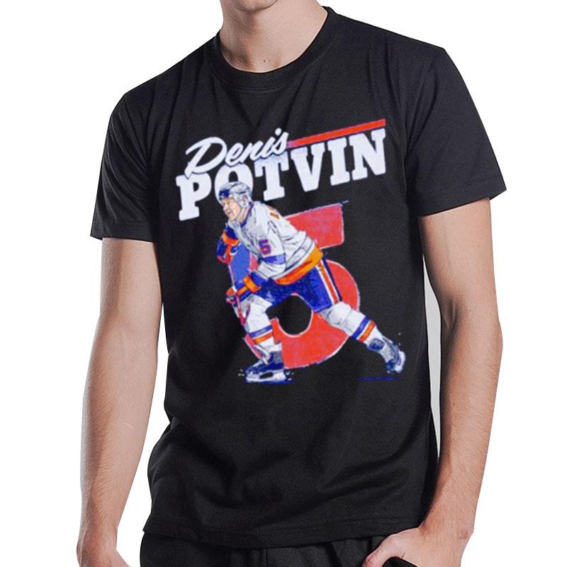 Denis Potvin New York Islanders No 5 Player T-Shirt