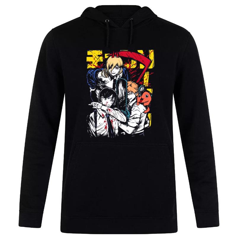 Denji Power Aki Characters Chainsaw Man' Hoodie