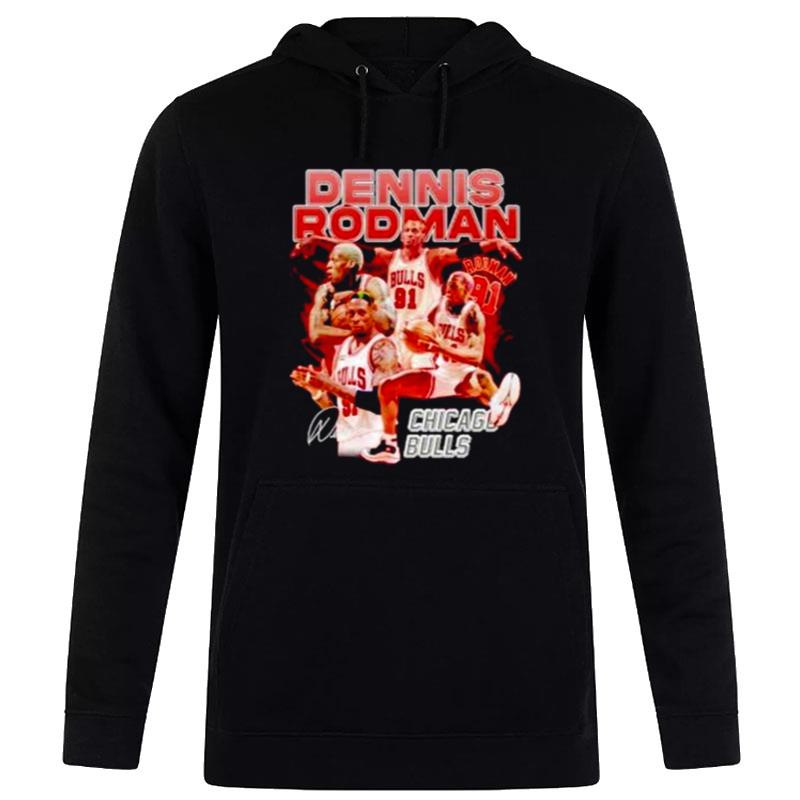 Dennis Rodman Chicago Bulls Basketball Vintage Hoodie