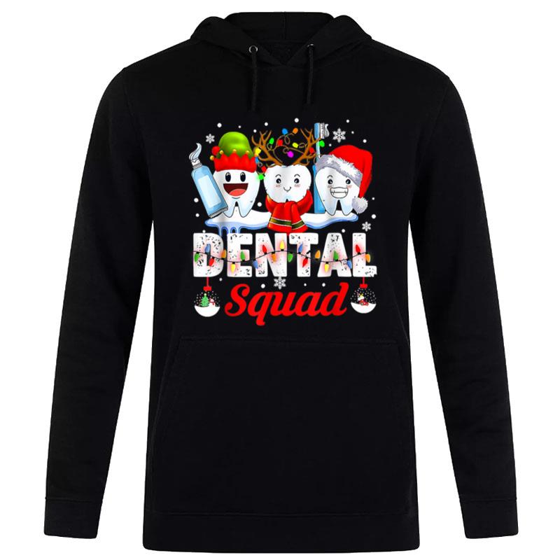 Dental Squad Teeth Santa Reindeer Elf Christmas Hygienist Hoodie