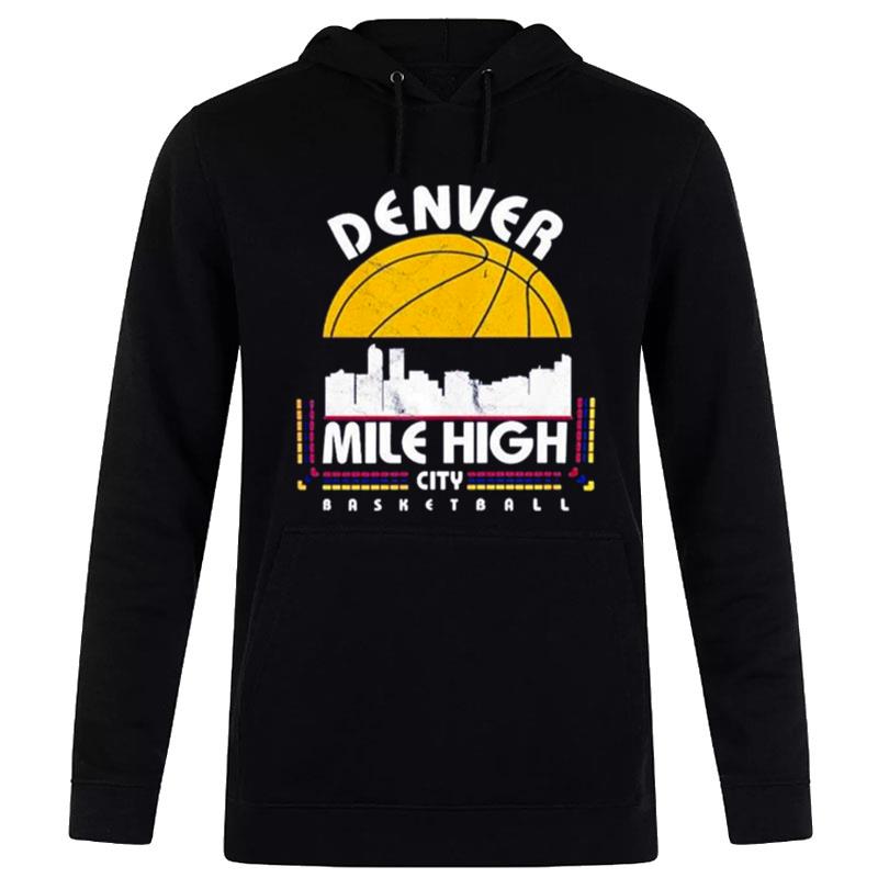 Denver Basketball Retro Mile High City Vintage 2023 Hoodie