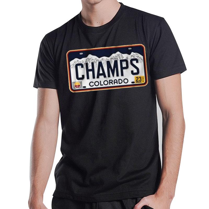 Denver Champs License Plate T-Shirt