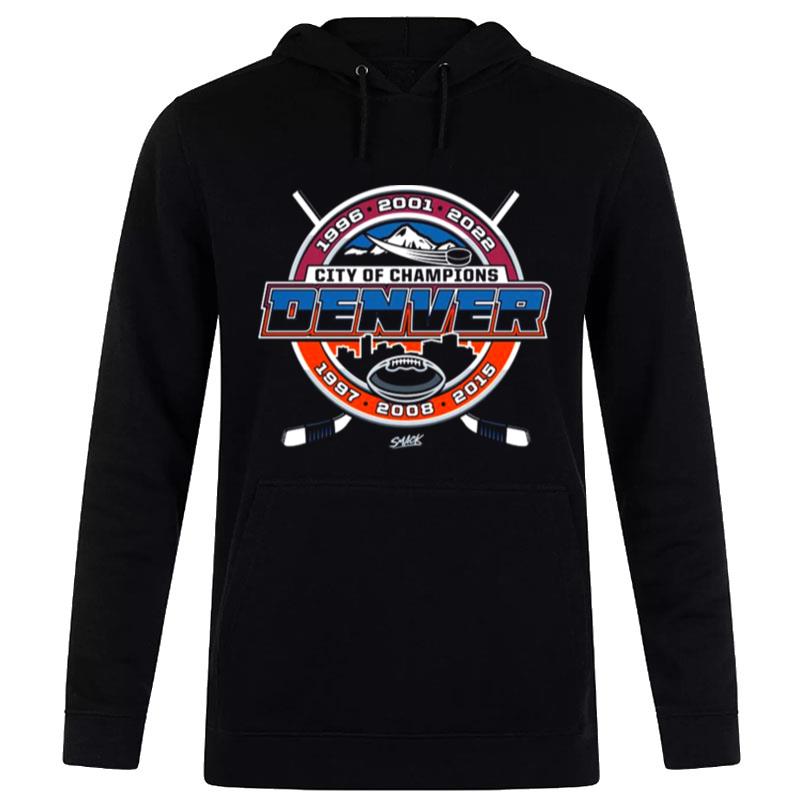 Denver City Of Champions For Denver Football And Hockey 2022 Hoodie