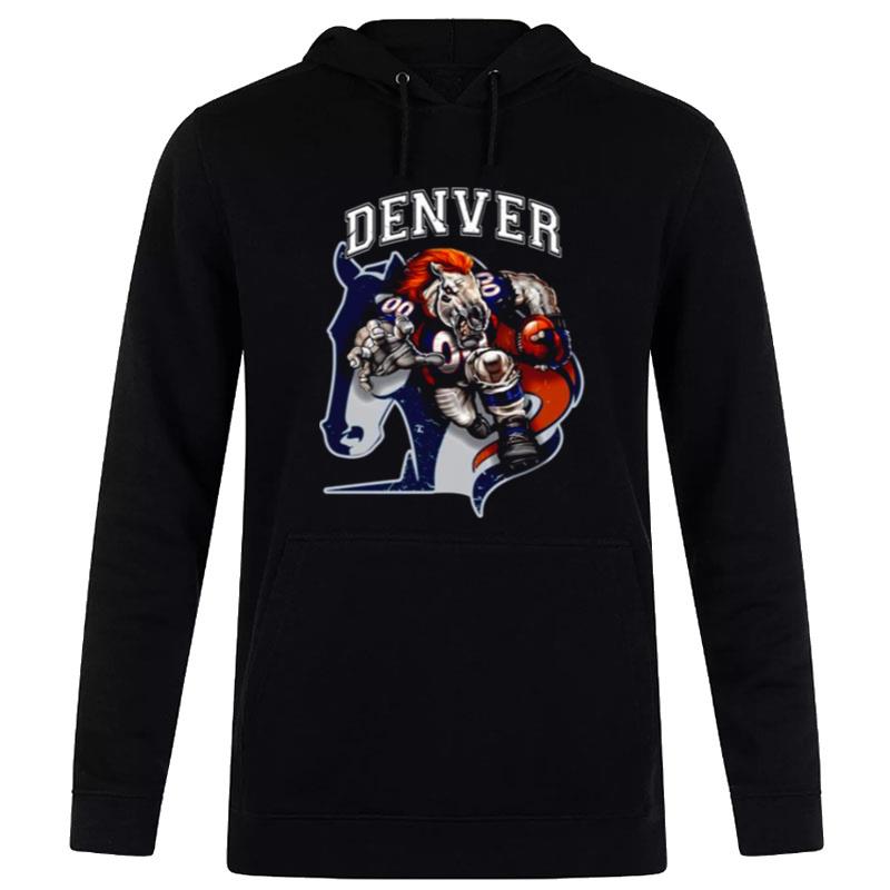 Denver Football Denver Broncos Logo The Running Horse T shirt Hoodie