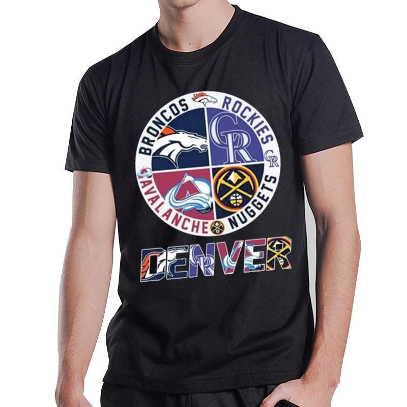 Denver Nuggets 2023 And Denver Sports Teams Logo T-Shirt