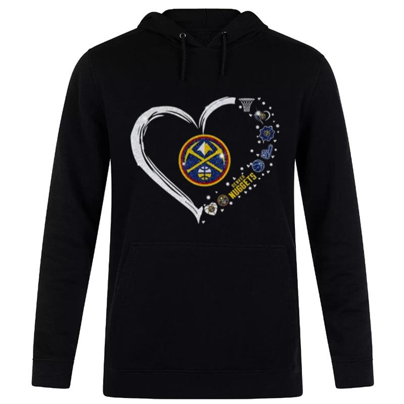 Denver Nuggets Logo Heart DI'mond 2023 Hoodie