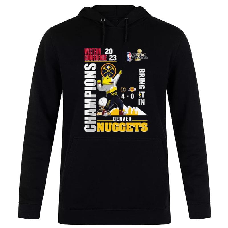 Denver Nuggets Rocky The Mountain Lion Western Conference 2023 Champions Bring It In' Hoodie