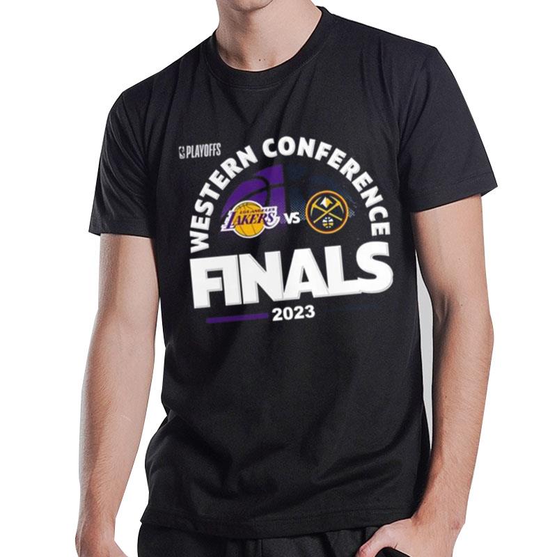 Denver Nuggets Vs Los Angeles Lakers 2023 Western Finals Match Up Nba Playoff T-Shirt