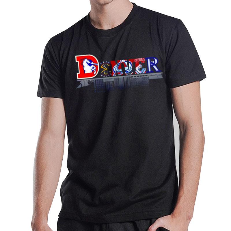 Denver Sport Teams City Skyline T-Shirt