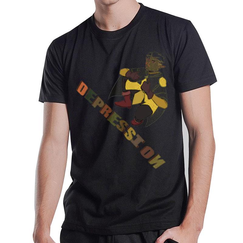 Depression Hunter The Owl House Golden Guard T-Shirt