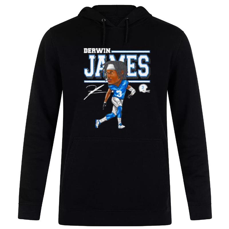 Derwin James Los Angeles Chargers Cartoon Sign'ture Hoodie