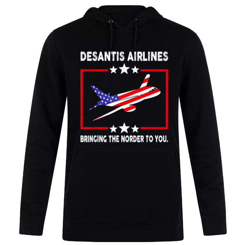 Desantis Airlines Political Meme Us Flag Hoodie