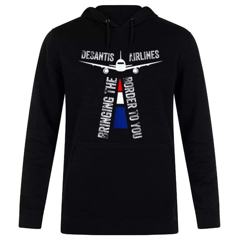 Desantis Airlines Political Ron Desantis Us Flag Tee Hoodie