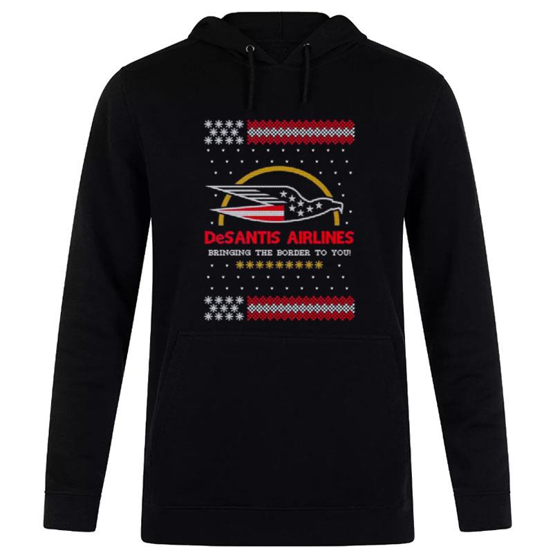 Desantis Airlines Tacky Ugly Christmas Hoodie