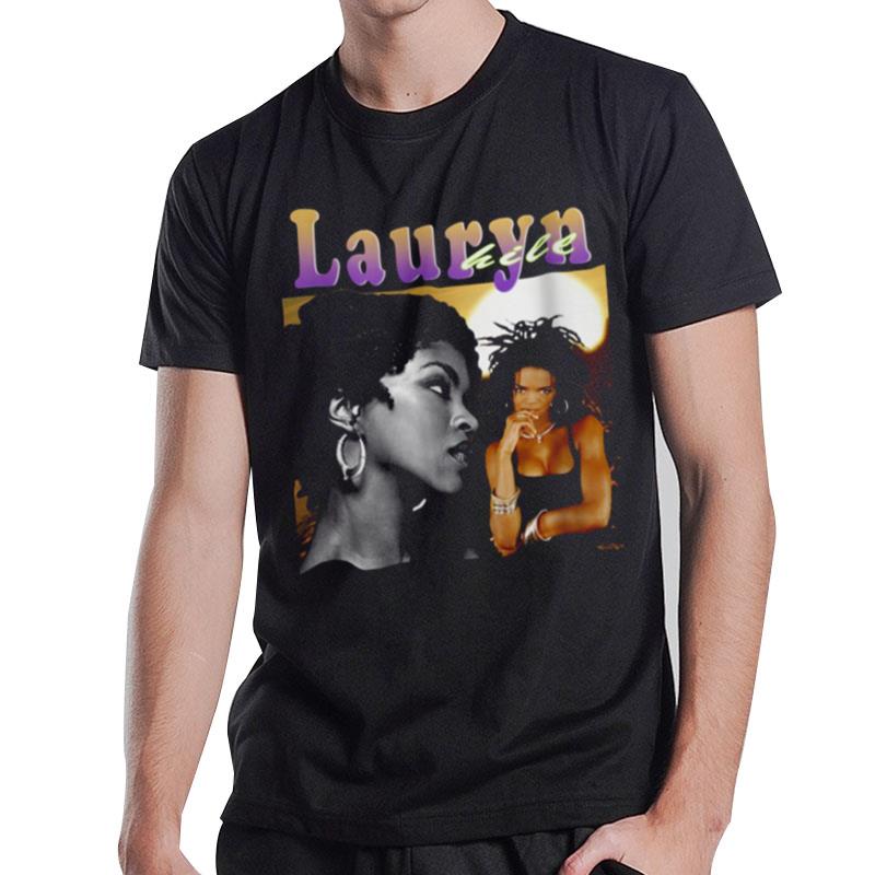 Design Lauryn Hill Singer Inspired 90S Bootleg Rap T-Shirt