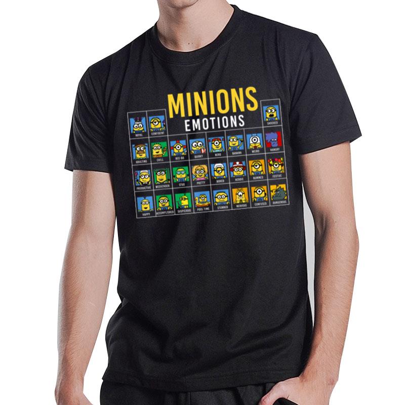 Despicable Me Minions Periodic Table Of Minions Graphic Tee T-Shirt