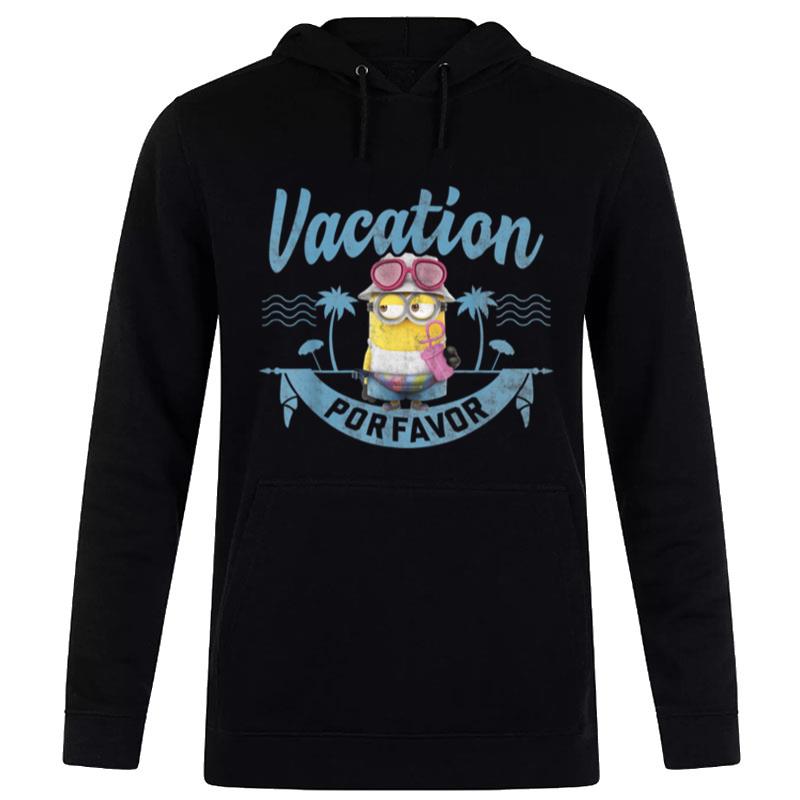 Despicable Me Minions Vacation Por Favor Graphic Hoodie