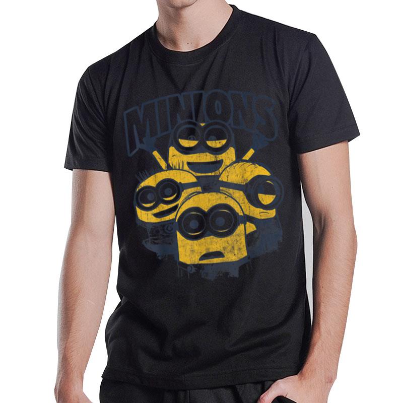 Despicable Me Minions Vintage Group Graphic T-Shirt