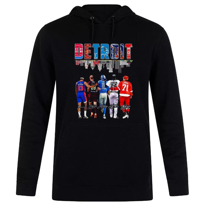 Detroit All Team Sports Skyline Players 2023 Sign'tures Hoodie