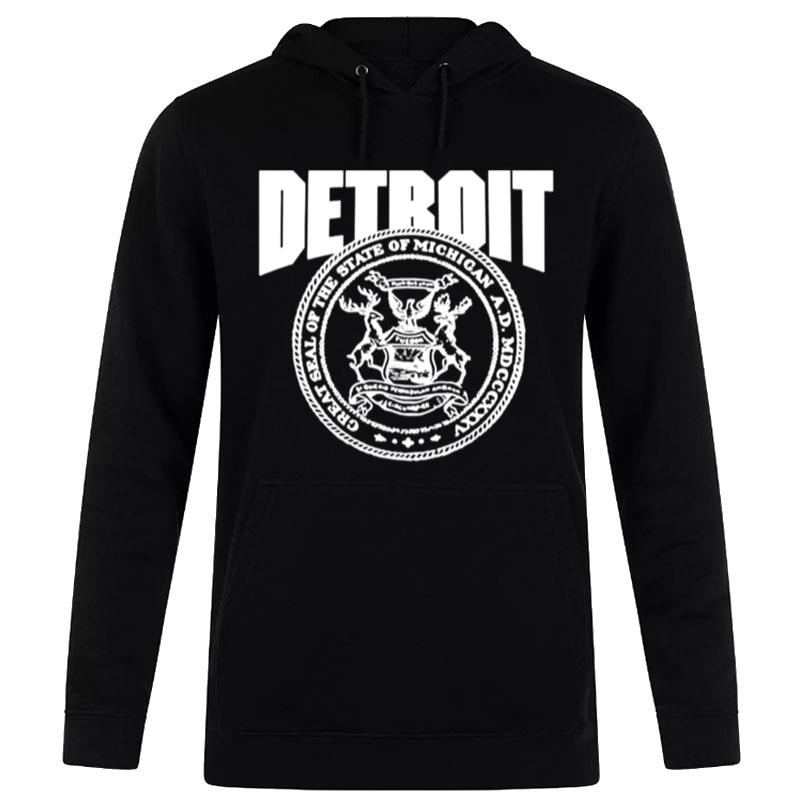 Detroit Great Seal Of The State Of Michgan' Hoodie