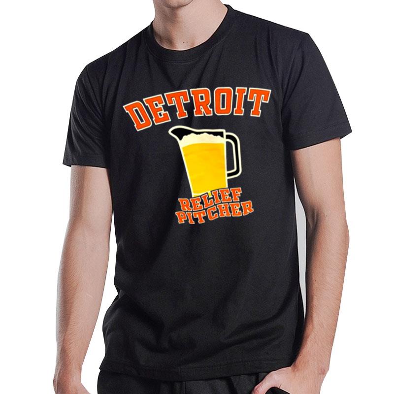 Detroit Relief Pitcher Beer T-Shirt