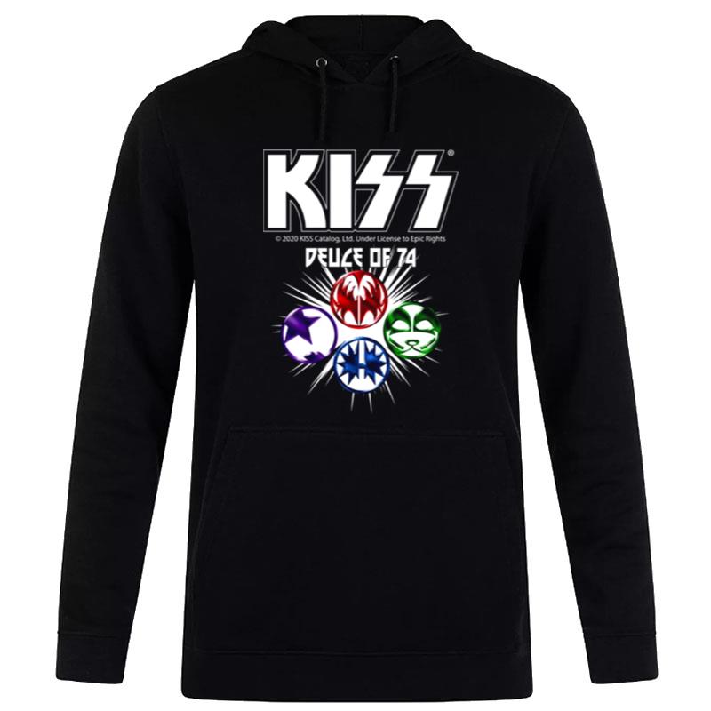 Deuce Of 1974 Song Kiss Rock Band Album Debu Hoodie