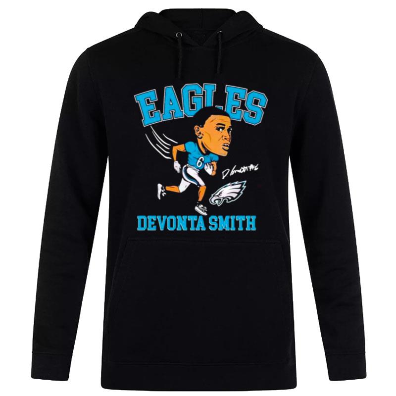 Devonta Smith Emoji Big Head Sign'ture Philadelphia Eagle Hoodie