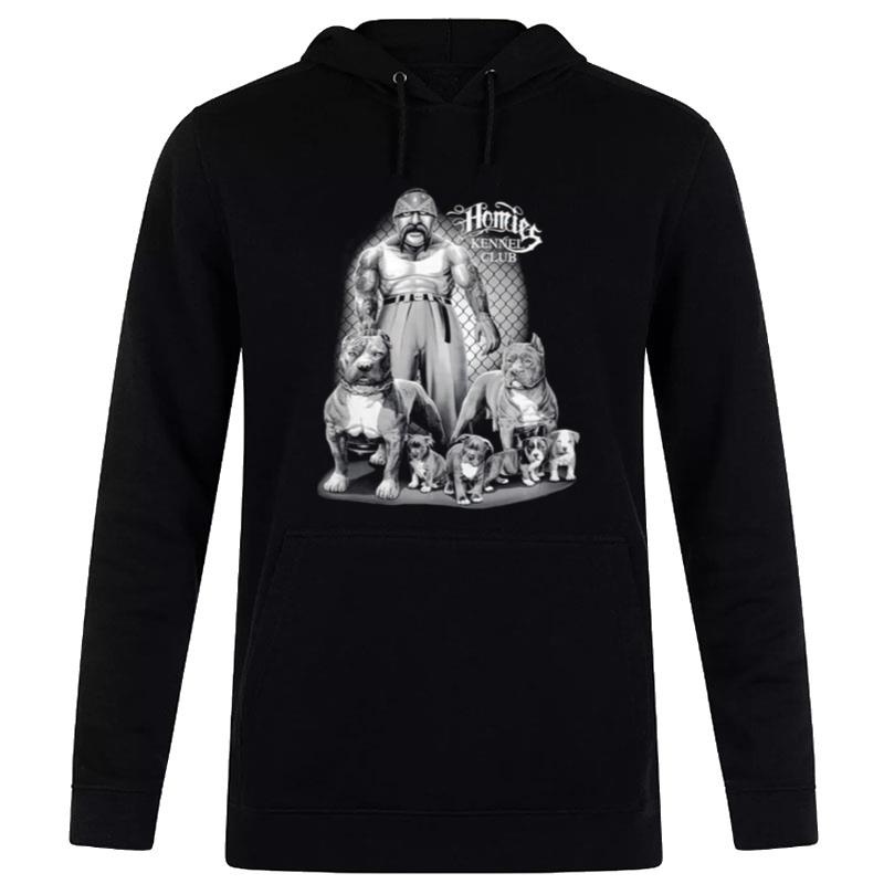 Dga Homies Pit Bulls Kennel Club Chicano Graphic Hoodie