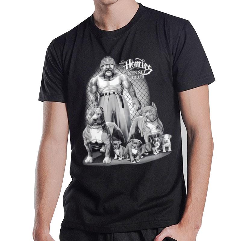 Dga Homies Pit Bulls Kennel Club Chicano Graphic T-Shirt