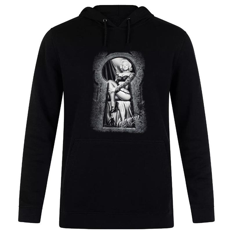 Dga Infamous Marilyn Monroe Infamous Sexy Tattoo Graphic Hoodie