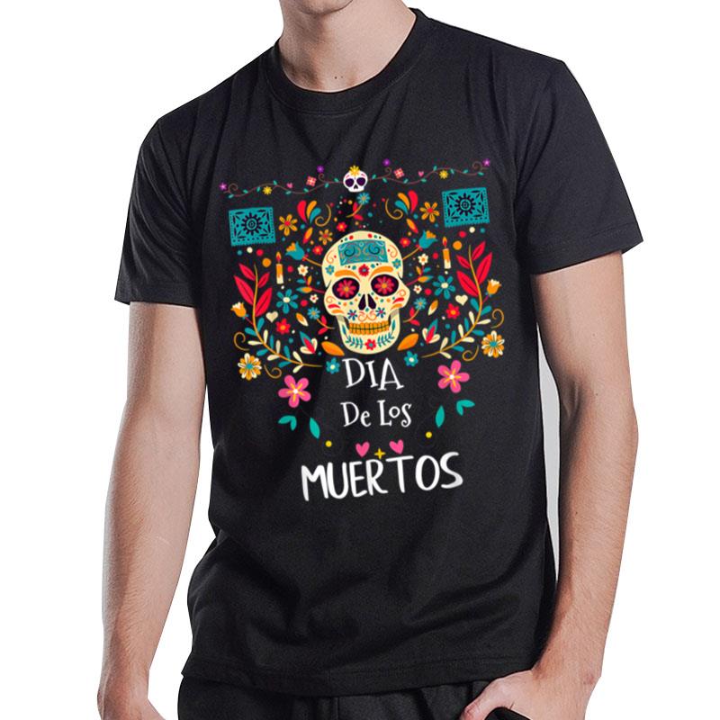 Dia De Los Muertos Funny Day Of The Dead Hanging Skulls T-Shirt