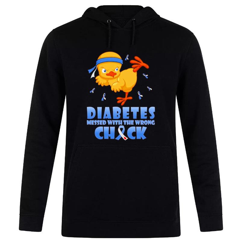 Diabetes Messed With The Wrong Chick Hoodie