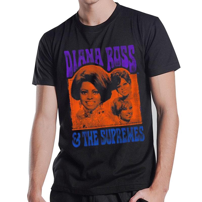 Diana Ross And The Supremes Halftone Heads T-Shirt