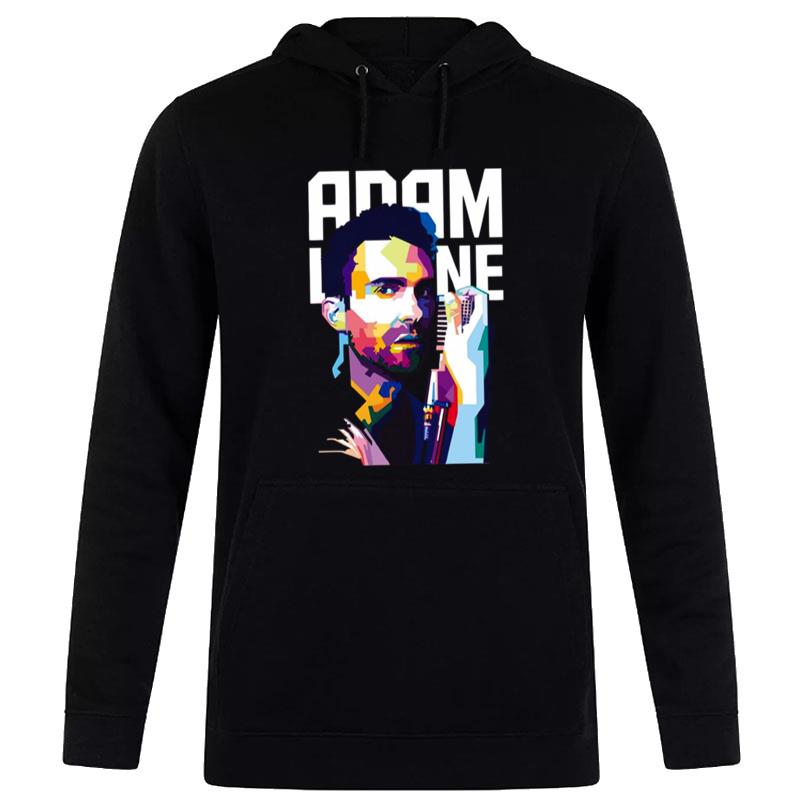 Digital Portrait Adam Levine Maroon 5 Hoodie