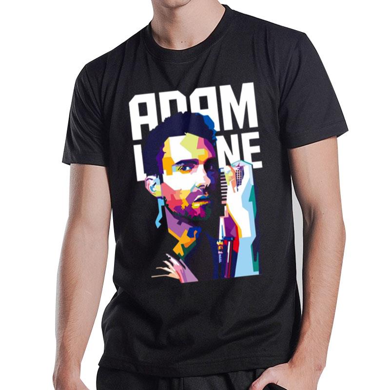 Digital Portrait Adam Levine Maroon 5 T-Shirt