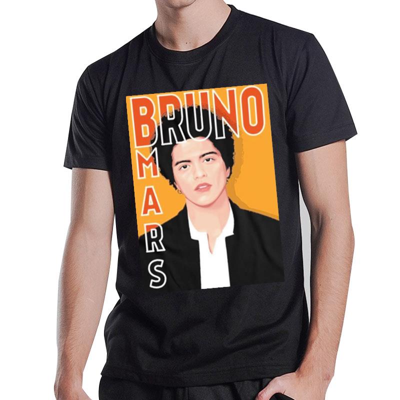 Digital Portrait Of Bruno Mars Singer T-Shirt