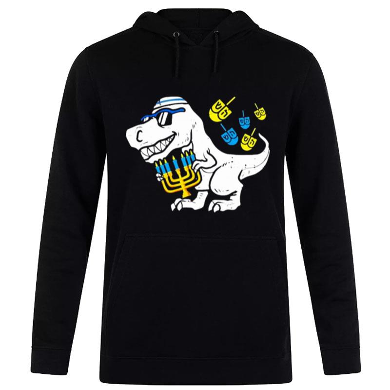 Dinosaur Hug Hanukkah Hoodie