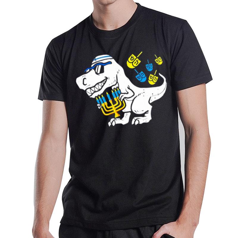 Dinosaur Hug Hanukkah T-Shirt