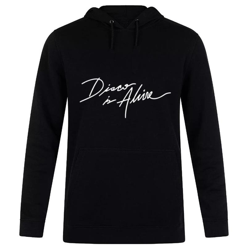 Disco Is Alive Hand Made Lettering Hoodie