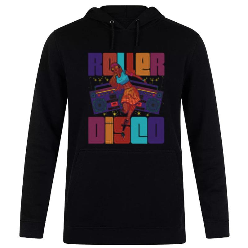 Disco Retro 70S 80S Skater Roller Skating Hoodie