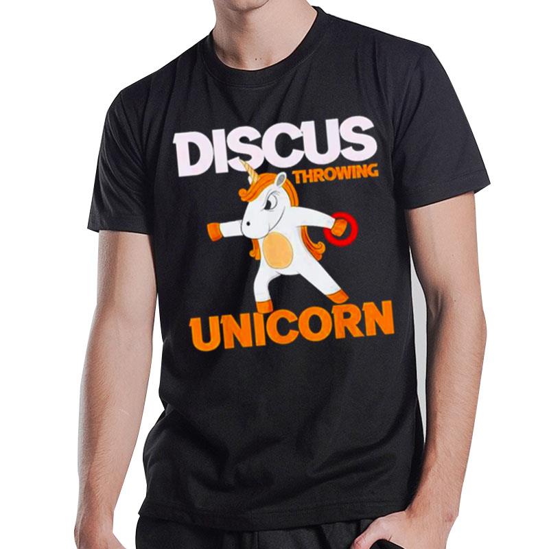 Discus Throwing Unicorn'thrower Track And Field T-Shirt