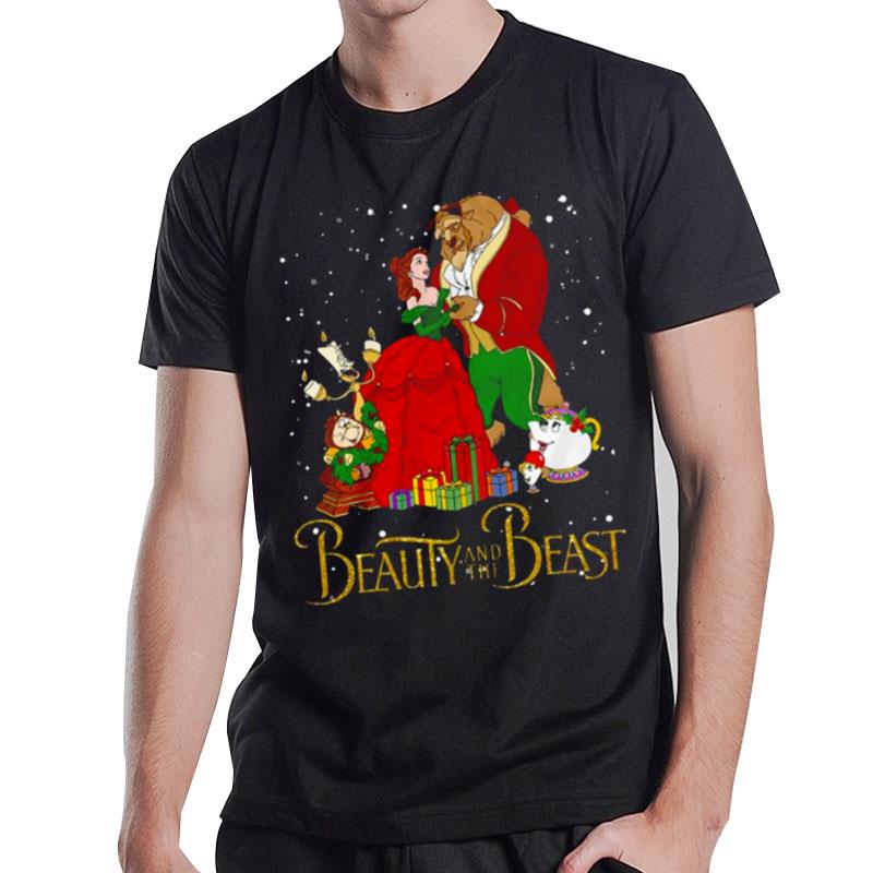 Disney Beauty And The Beast Christmas T-Shirt